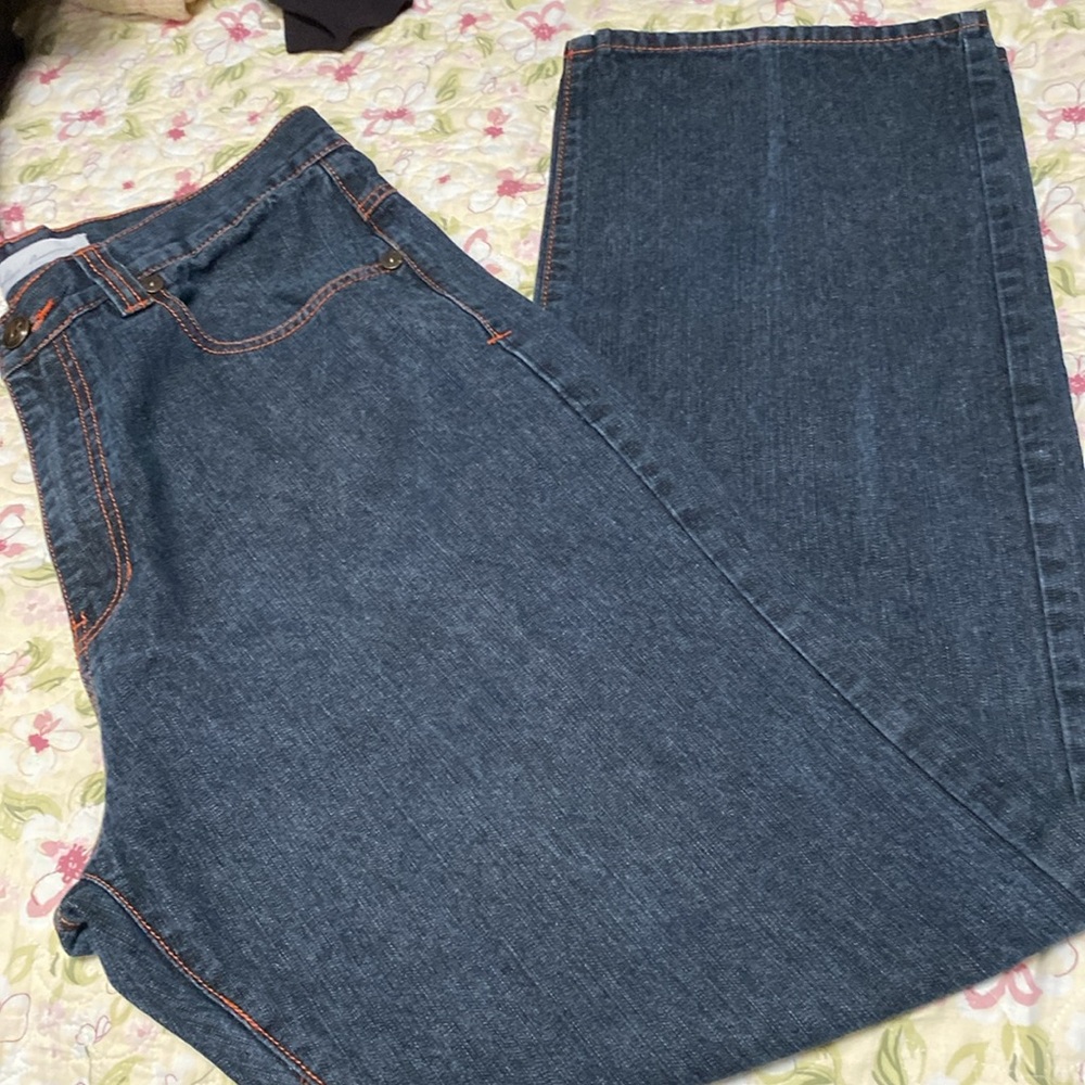 Brooklyn Basement Men’s Wide Leg Jeans. Size 34X34. Dark Gray Color.